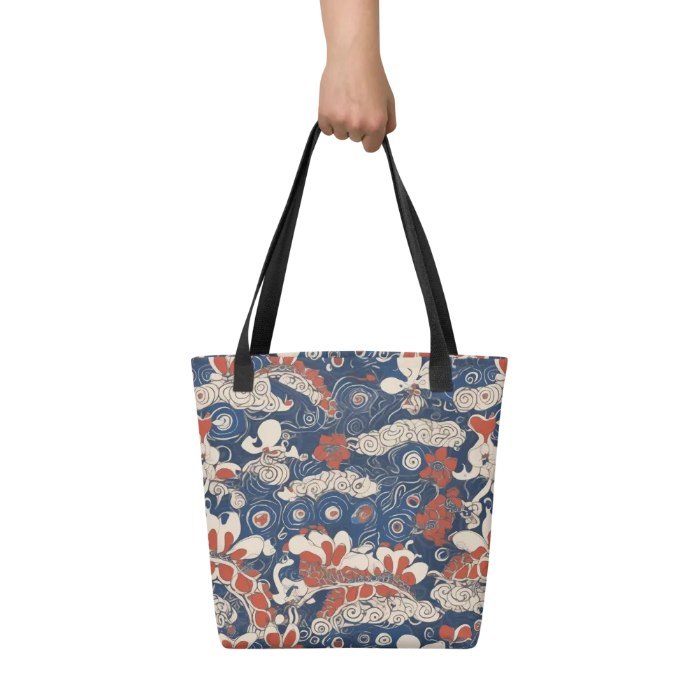 Scarlet Swirl on Tote Bag — Front