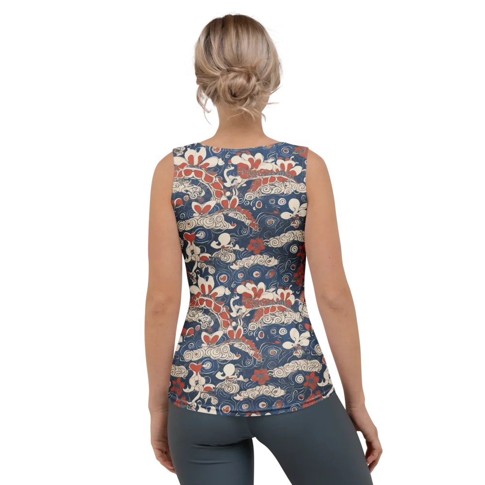 Scarlet Swirl on Women's Tank Top — Back