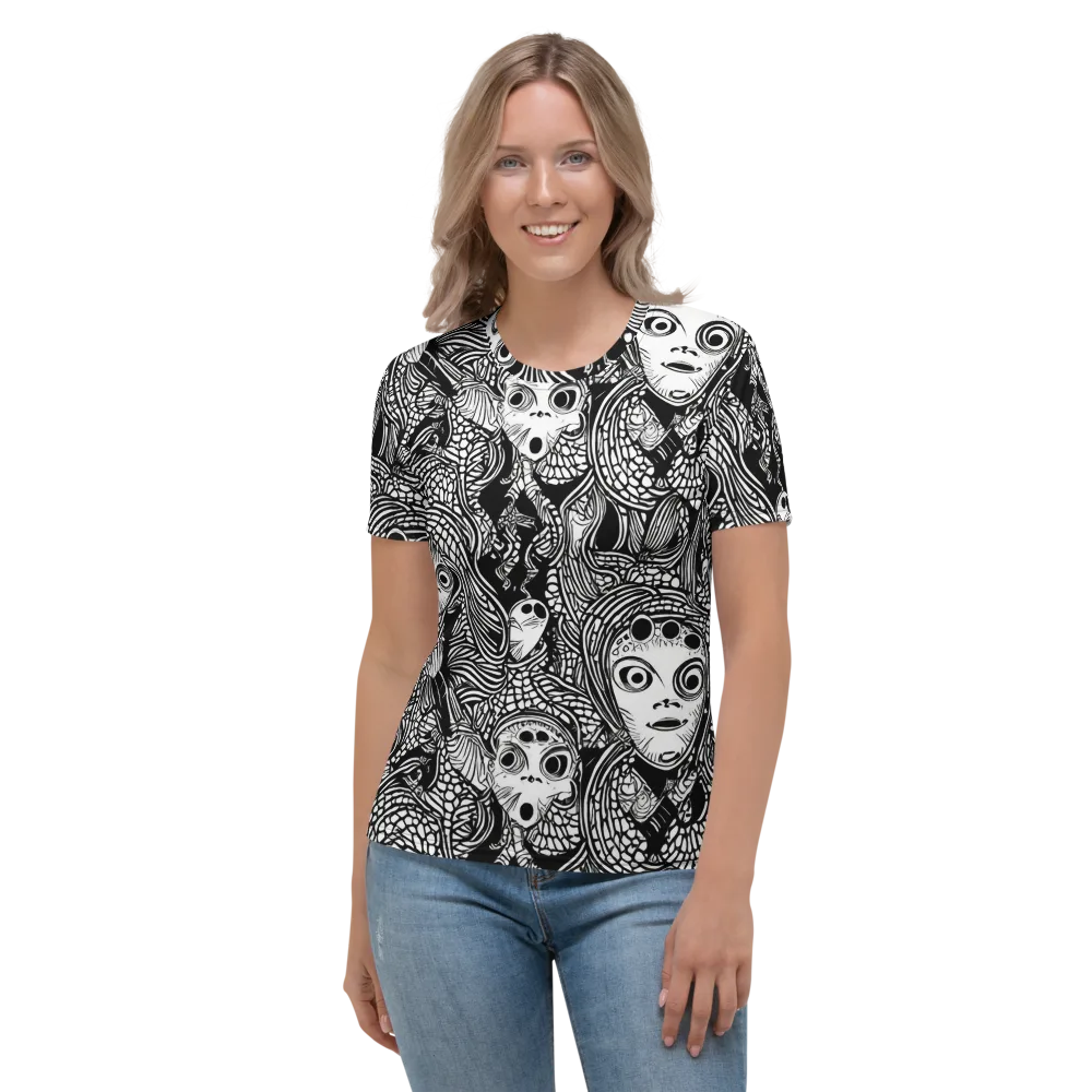 Ink-eyed Reverie on Women's Crew Neck T-Shirt — Front
