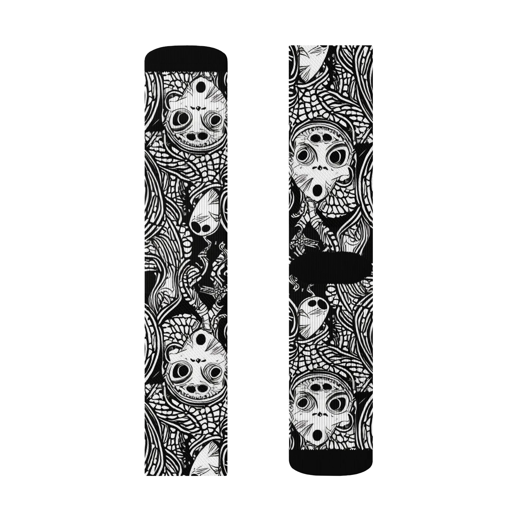 Ink-eyed Reverie on Socks — Left Sock