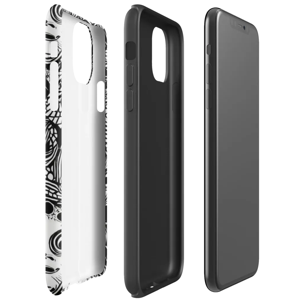 Ink-eyed Reverie on Tough Case for iPhone® — Right