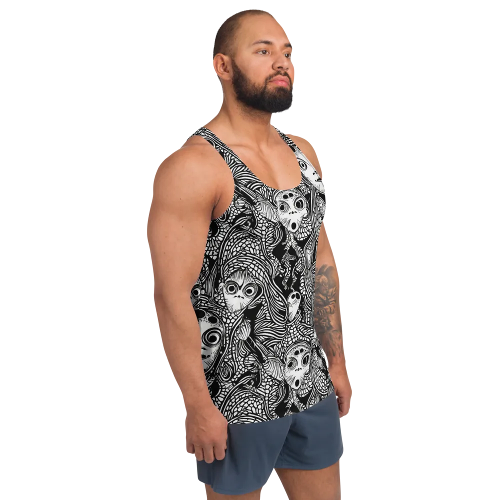 Ink-eyed Reverie on Men's Tank Top — Right Front
