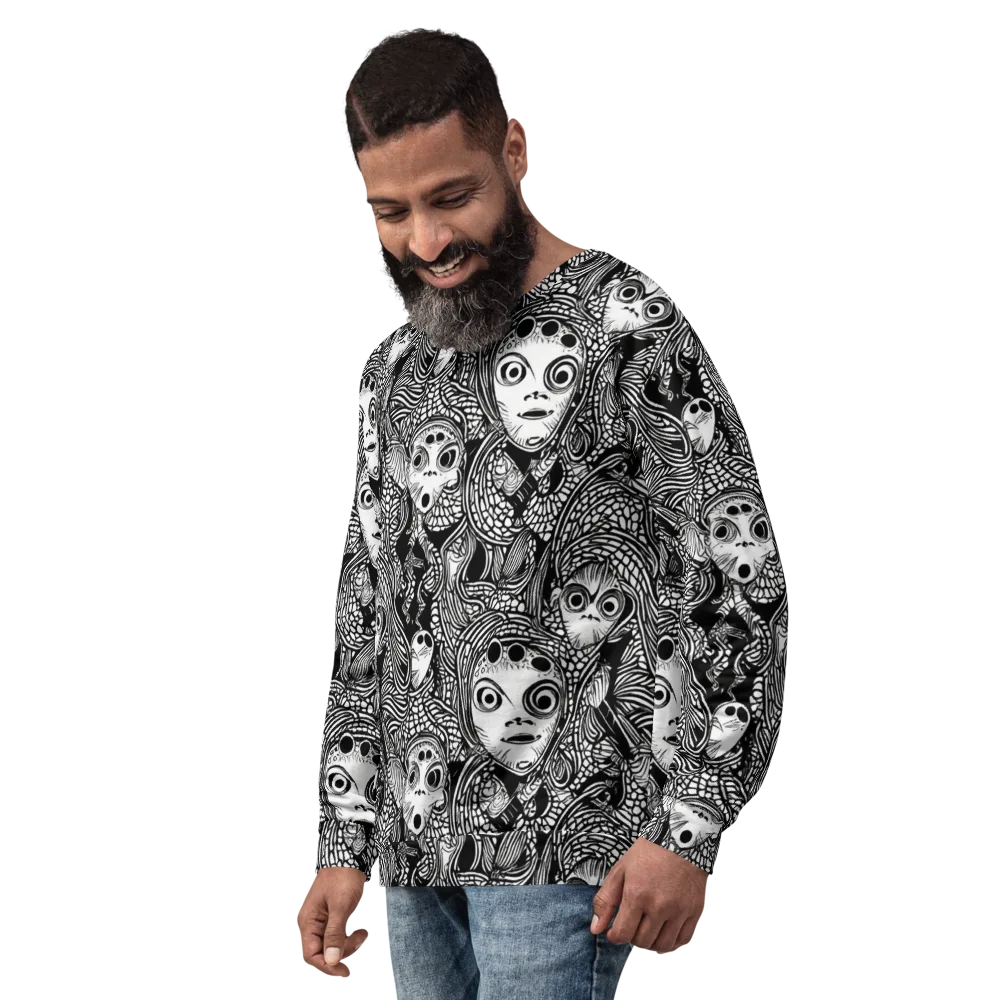Ink-eyed Reverie on Sweatshirt — Left Front