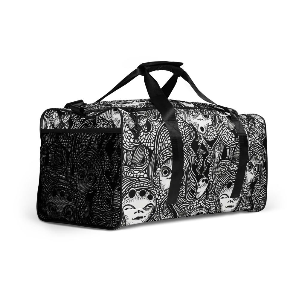 Ink-eyed Reverie on Duffle Bag — Right Front