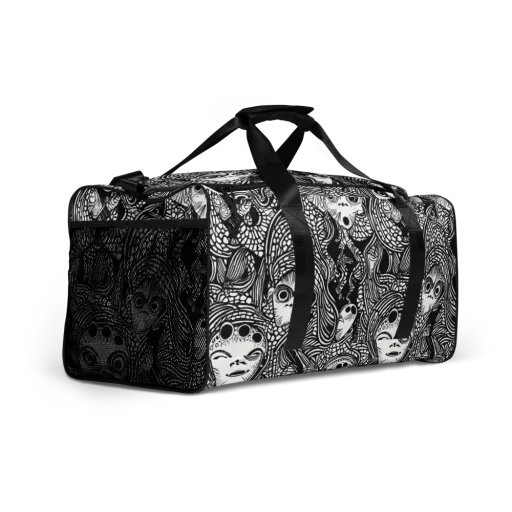Ink-eyed Reverie on a Duffle Bag