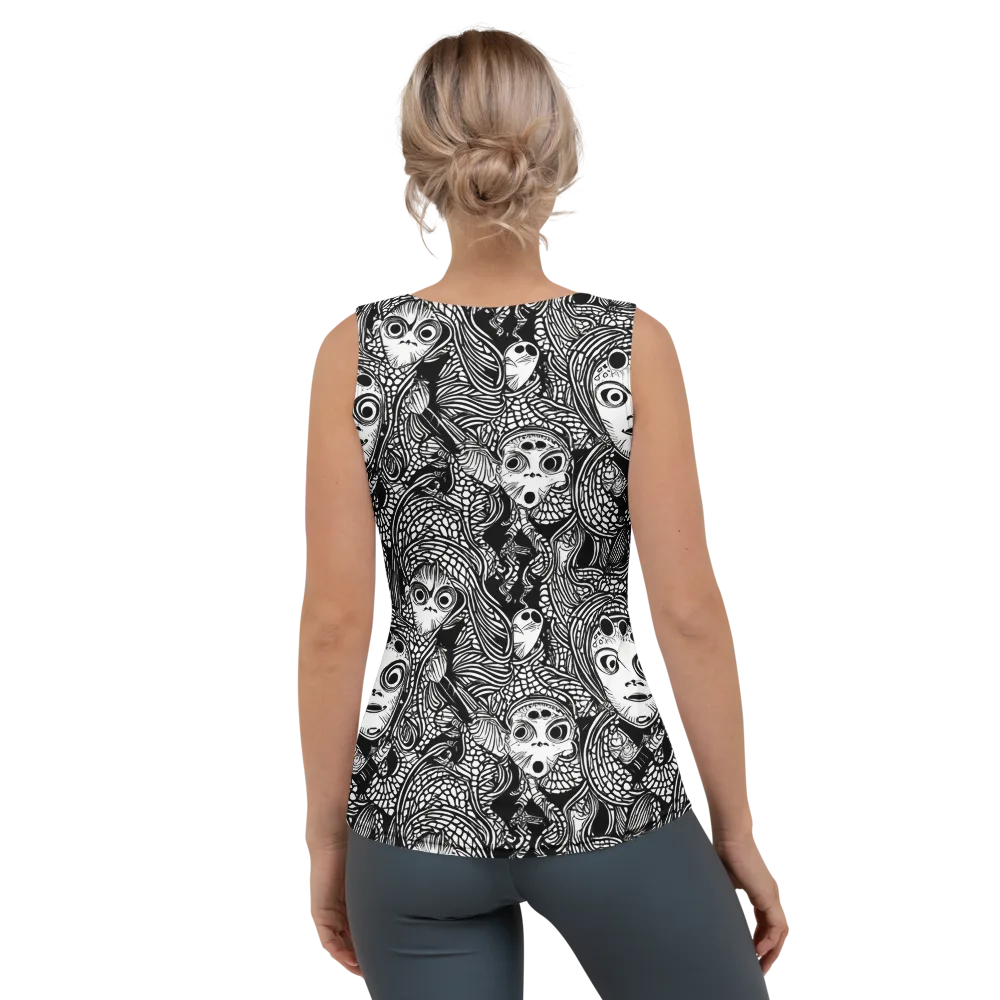 Ink-eyed Reverie on Women's Tank Top — Back