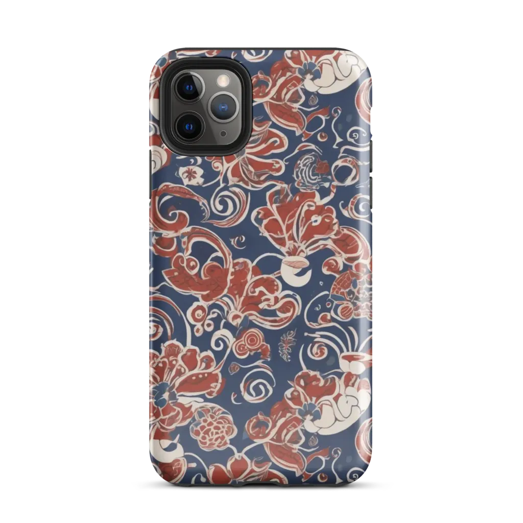 Indigo Rococo on Tough Case for iPhone® — Front