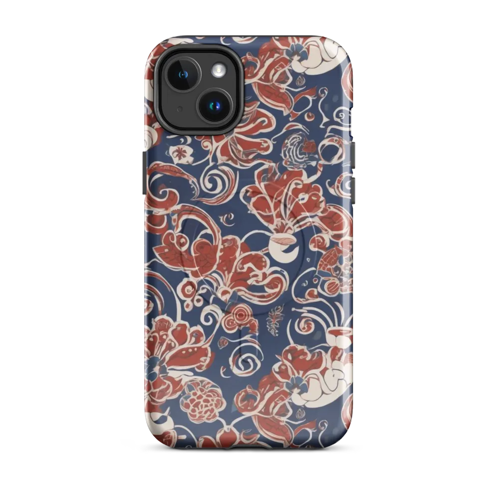 Indigo Rococo on MagSafe Tough Case for iPhone® — Front