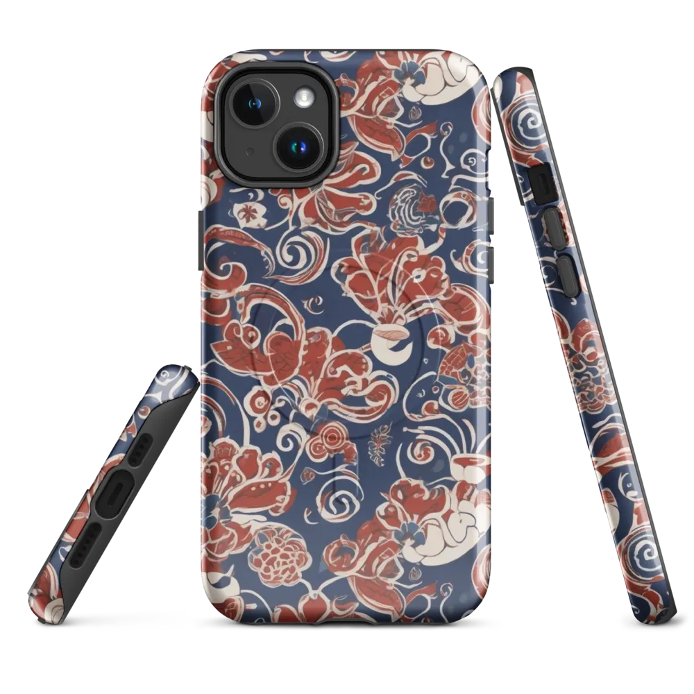 Indigo Rococo on MagSafe Tough Case for iPhone® — Front