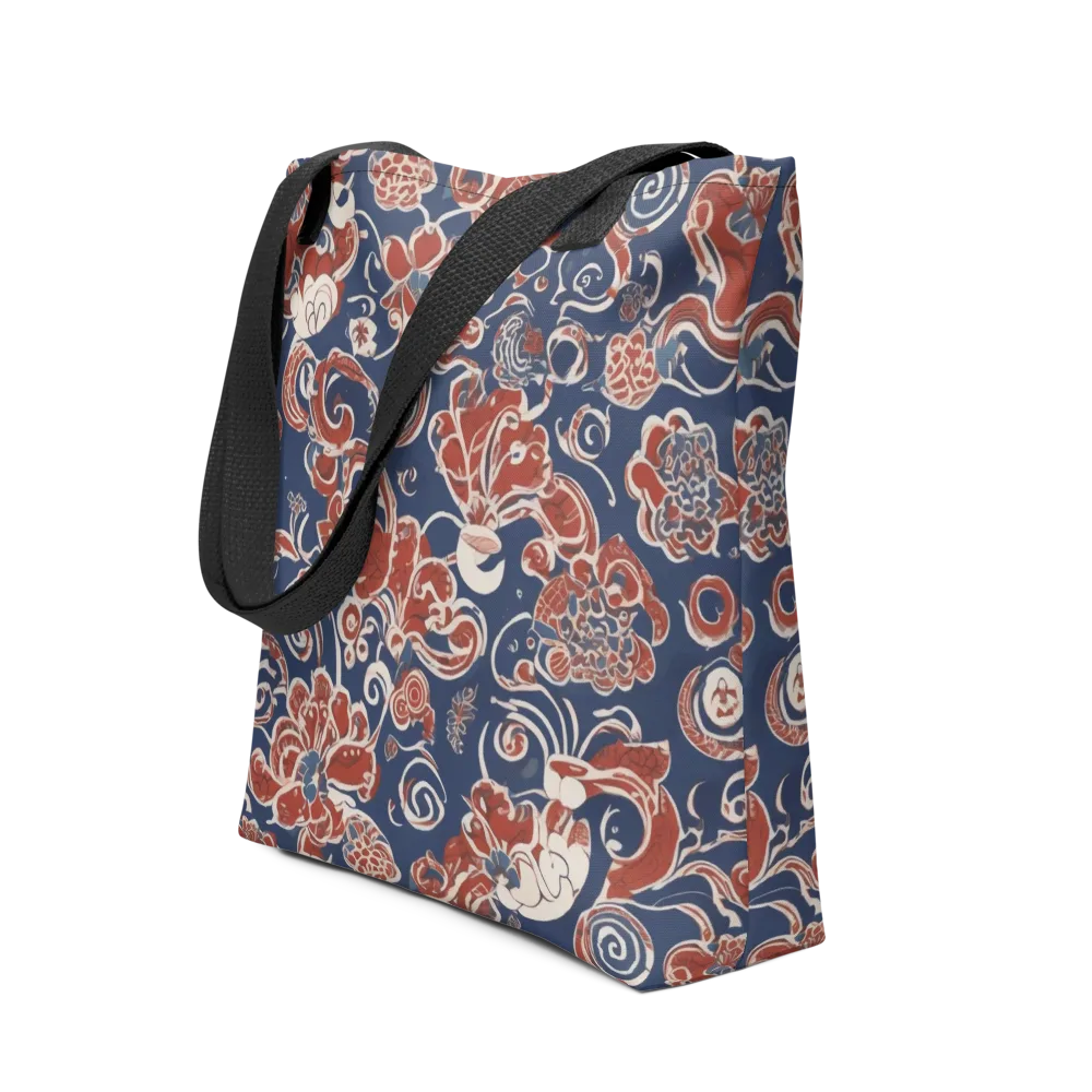 Indigo Rococo on Tote Bag — Front