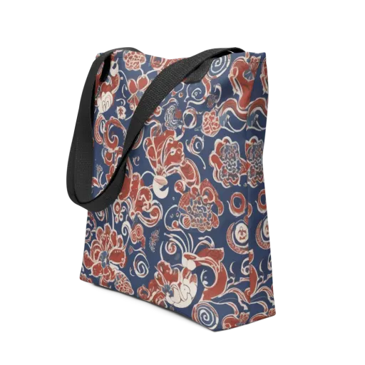 Indigo Rococo on a Tote Bag