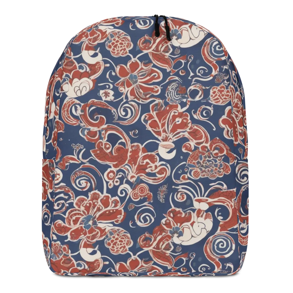Indigo Rococo on Minimalist Backpack — Front