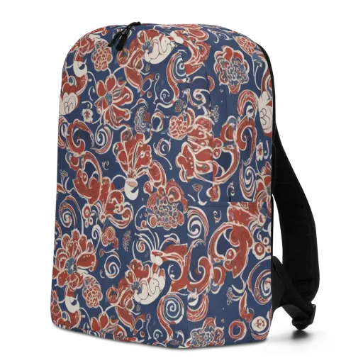 Indigo Rococo on Minimalist Backpack