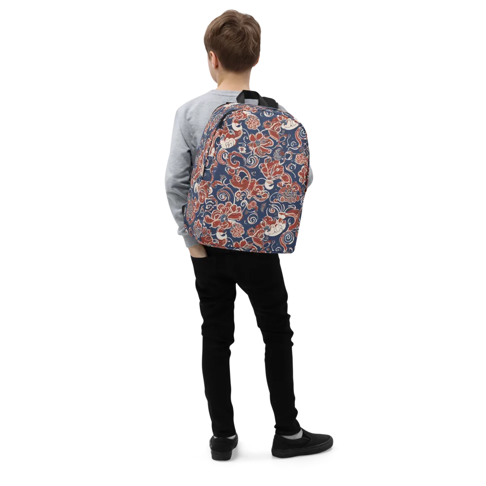 Indigo Rococo on Minimalist Backpack — Right Front