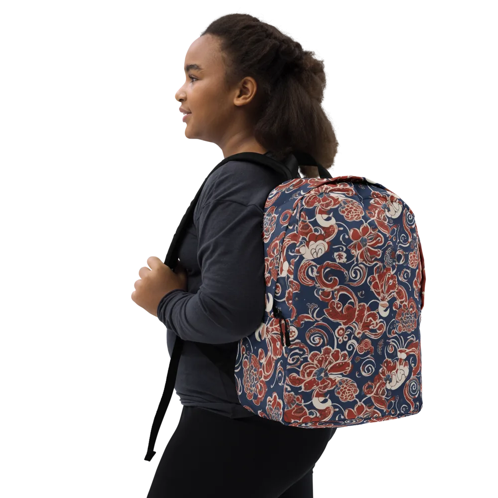 Indigo Rococo on Minimalist Backpack — Right Front