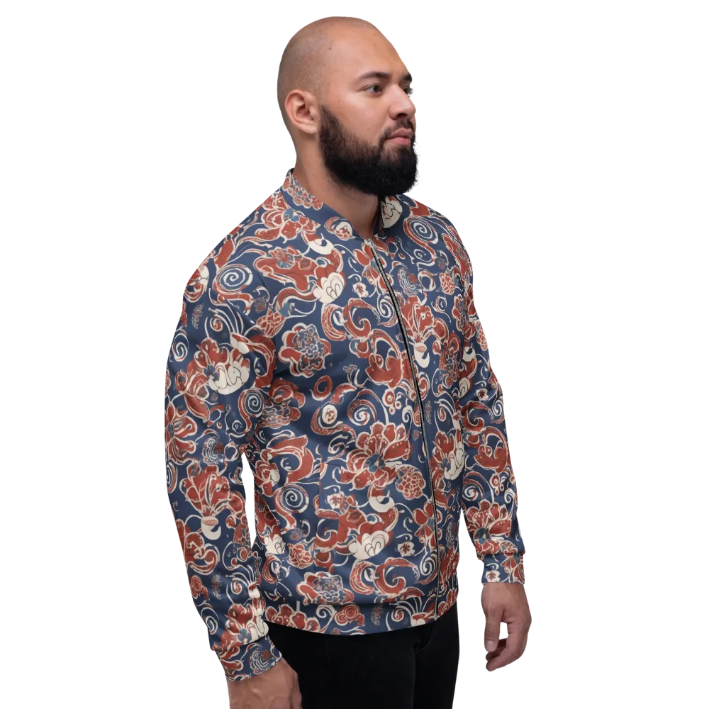 Indigo Rococo on Bomber Jacket — Right