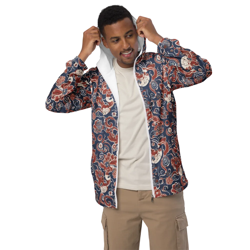 Indigo Rococo on Men's Windbreaker — Front