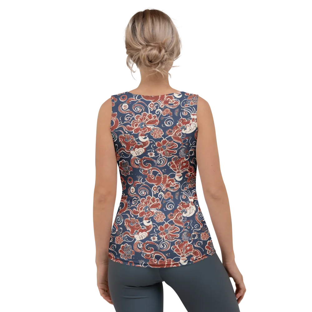 Indigo Rococo on Women's Tank Top — Back