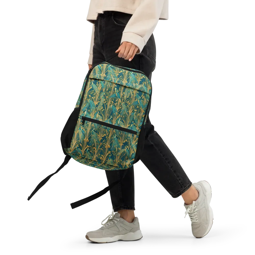 Gilded Peacock on Utility Backpack — Front