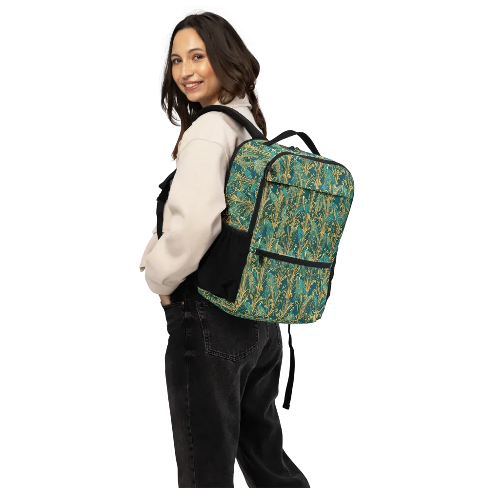 Gilded Peacock on Utility Backpack — Back