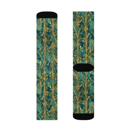 Gilded Peacock on a Socks