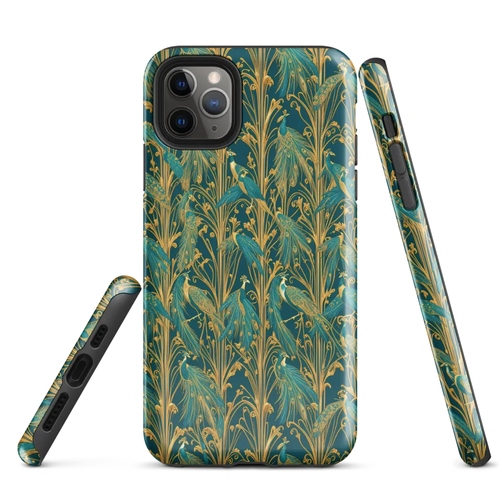 Gilded Peacock on Tough Case for iPhone® — Front