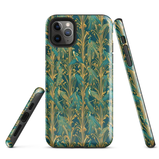 Gilded Peacock on a Tough Case for iPhone®
