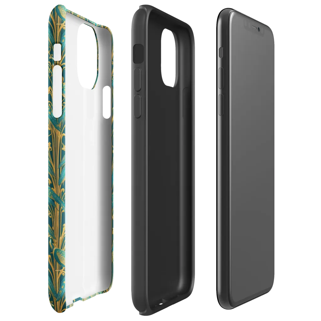 Gilded Peacock on Tough Case for iPhone® — Right