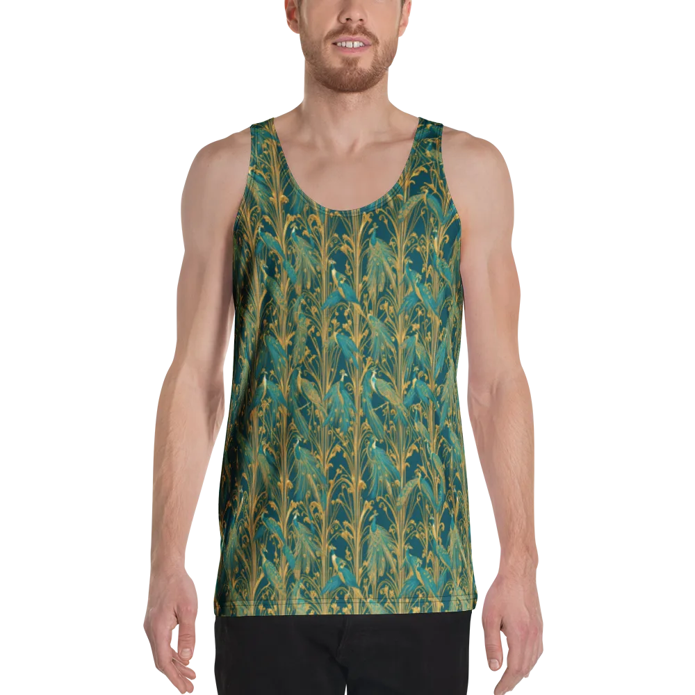 Gilded Peacock on Men's Tank Top — Front