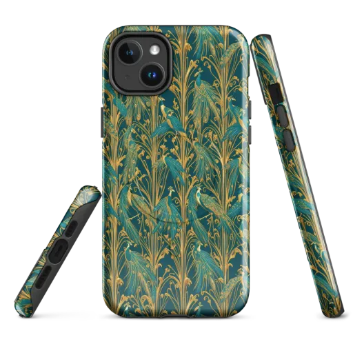 Gilded Peacock on a MagSafe Tough Case for iPhone®