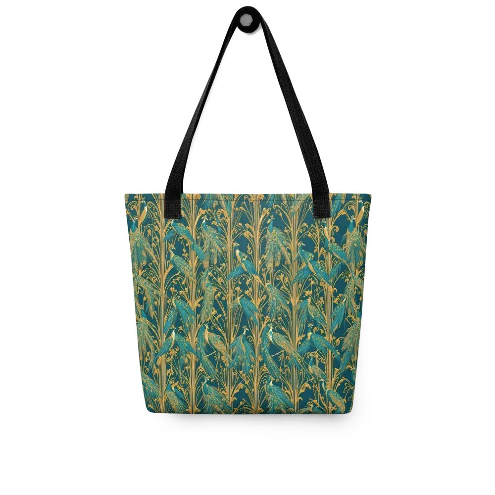 Gilded Peacock on Tote Bag — Front