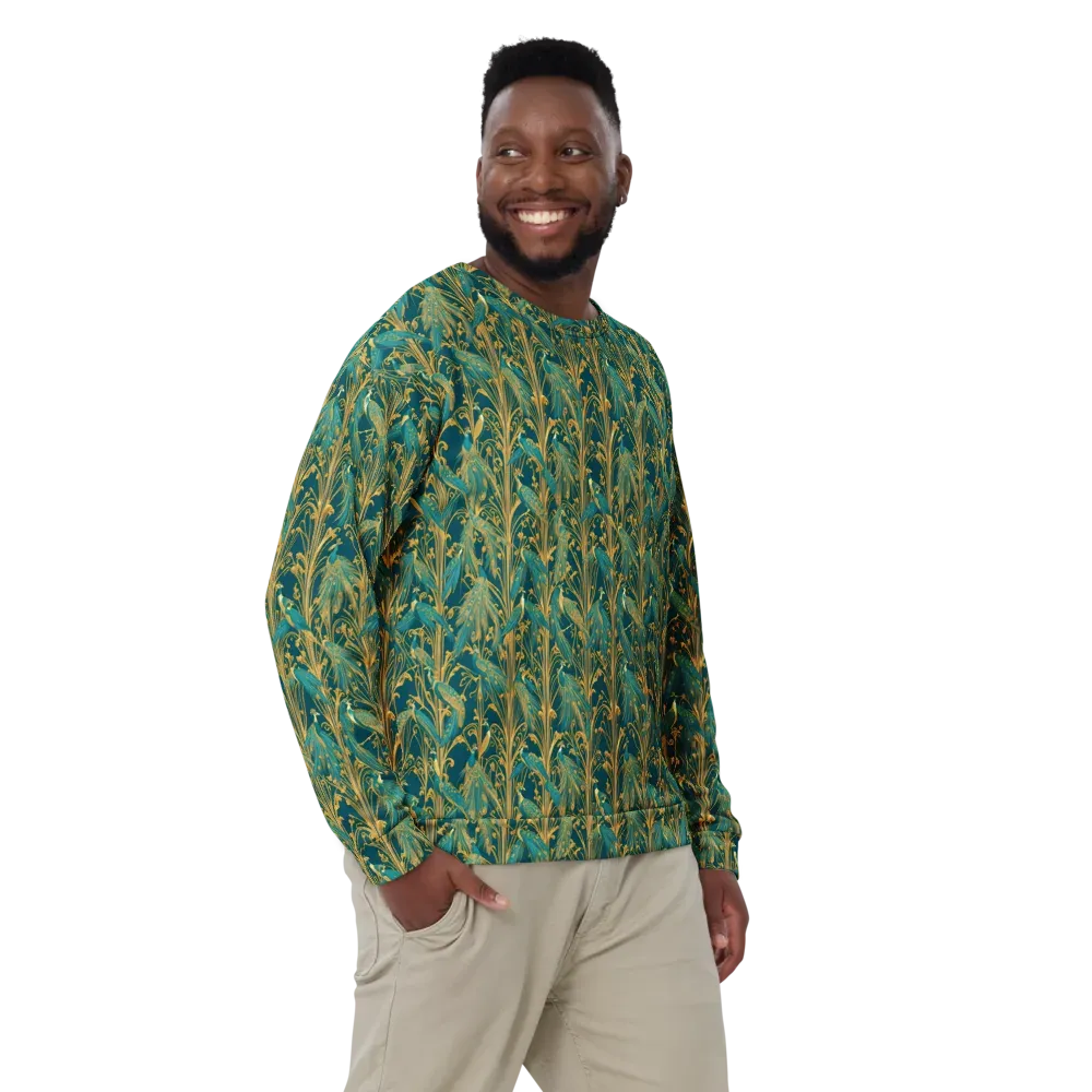 Gilded Peacock on Sweatshirt — Front