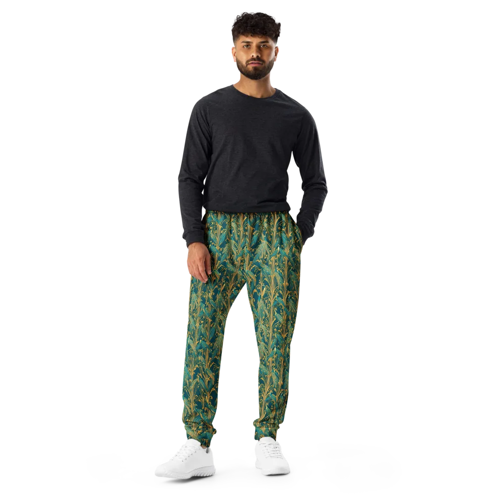 Gilded Peacock on Men's Joggers — Front