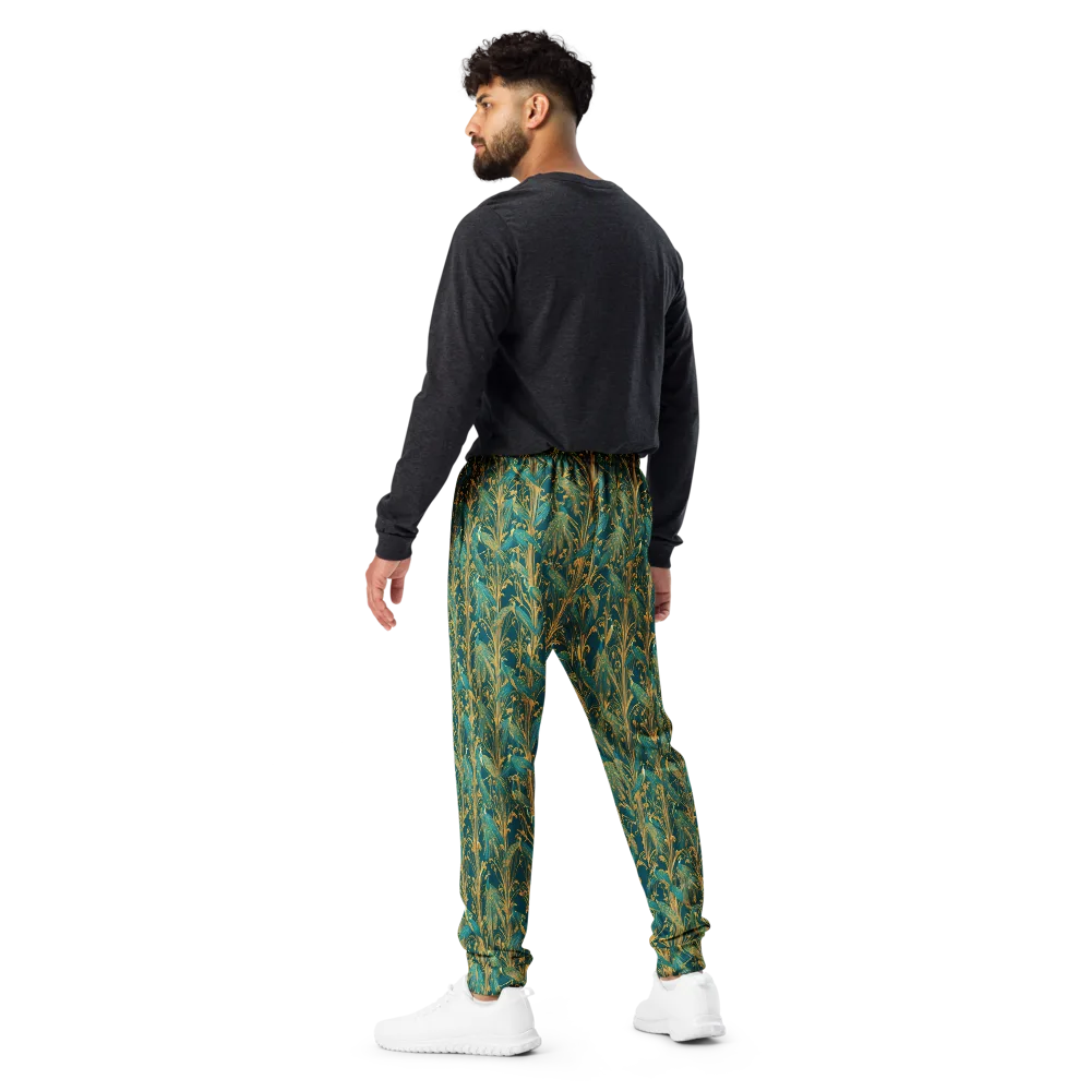 Gilded Peacock on Men's Joggers — Back