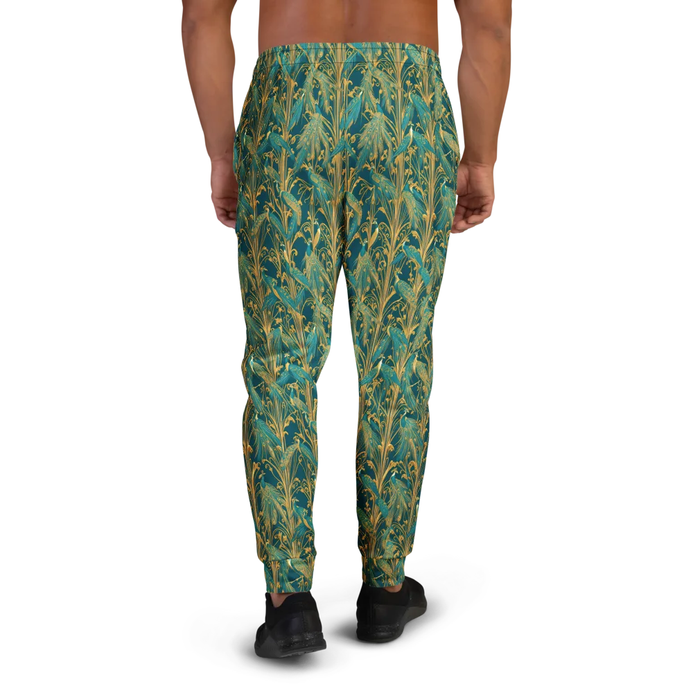 Gilded Peacock on Men's Joggers — Back