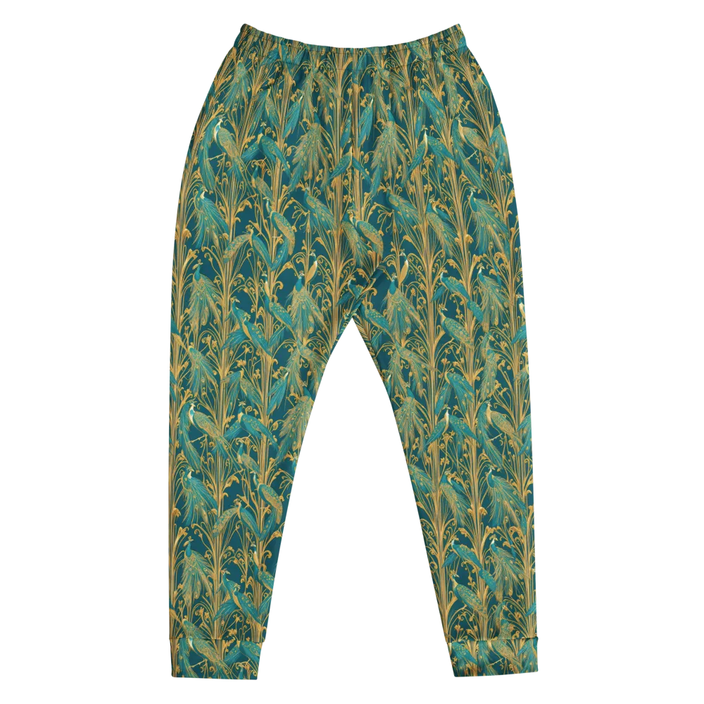 Gilded Peacock on Men's Joggers — Front