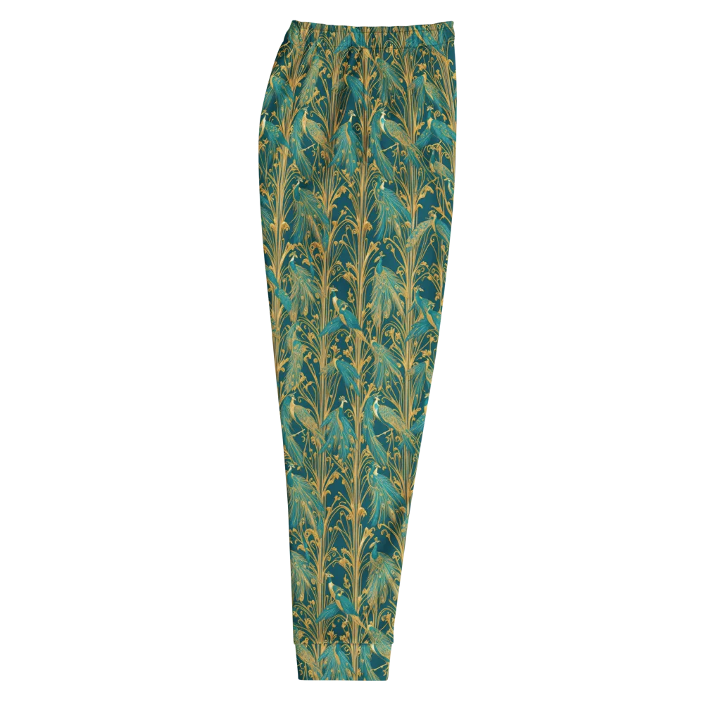 Gilded Peacock on Men's Joggers — Right