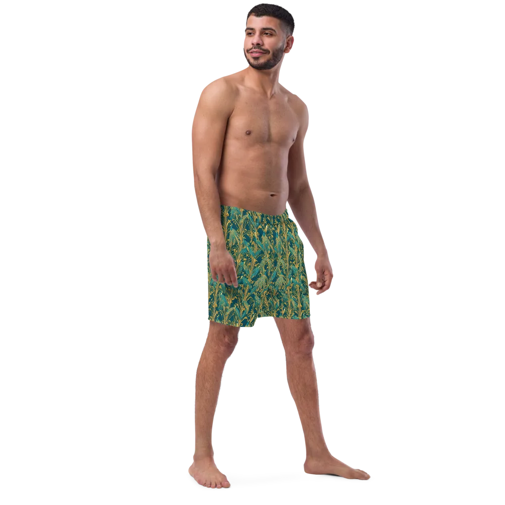 Gilded Peacock on Swim Trunks — Right Front