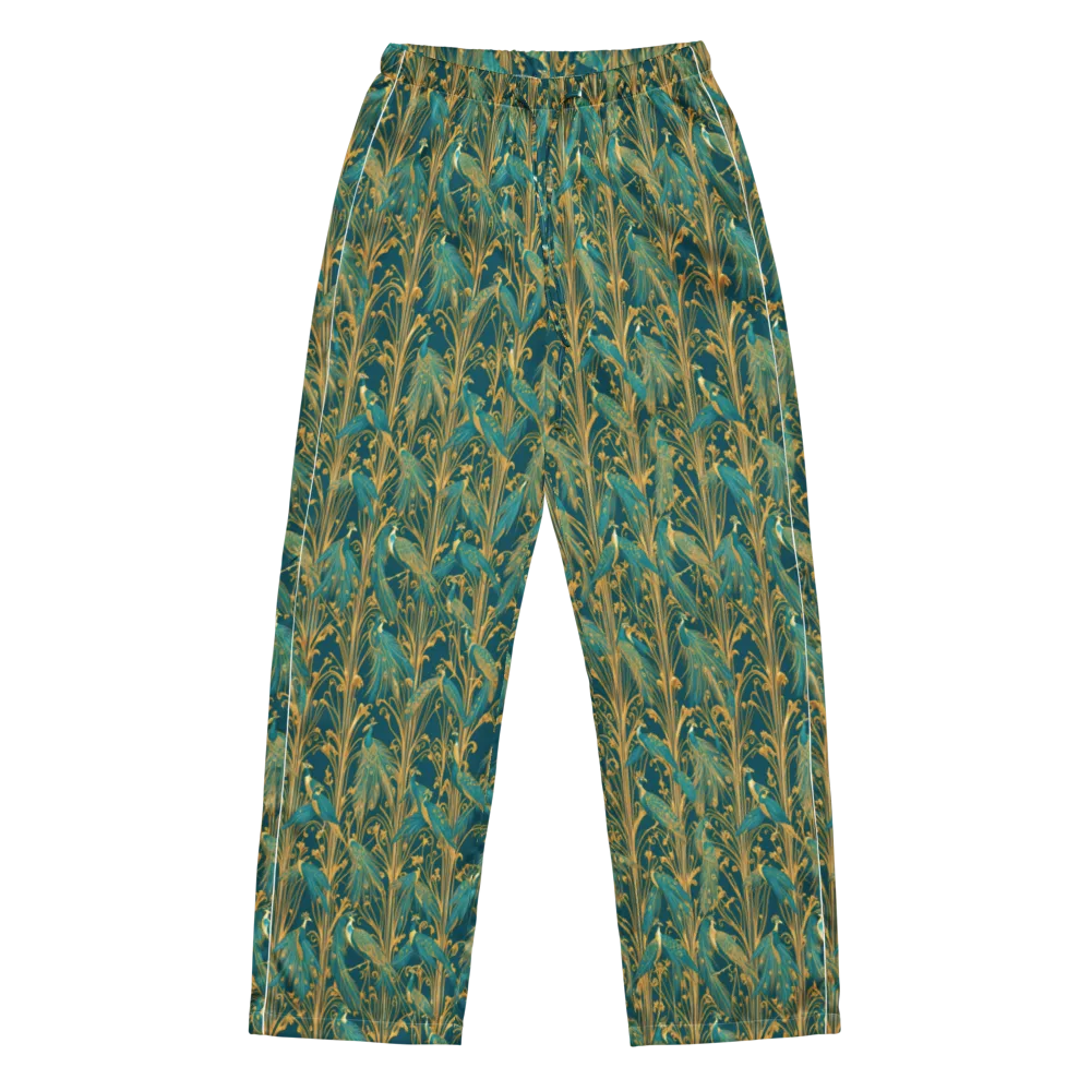 Gilded Peacock on Women's Pajama Pants — Front