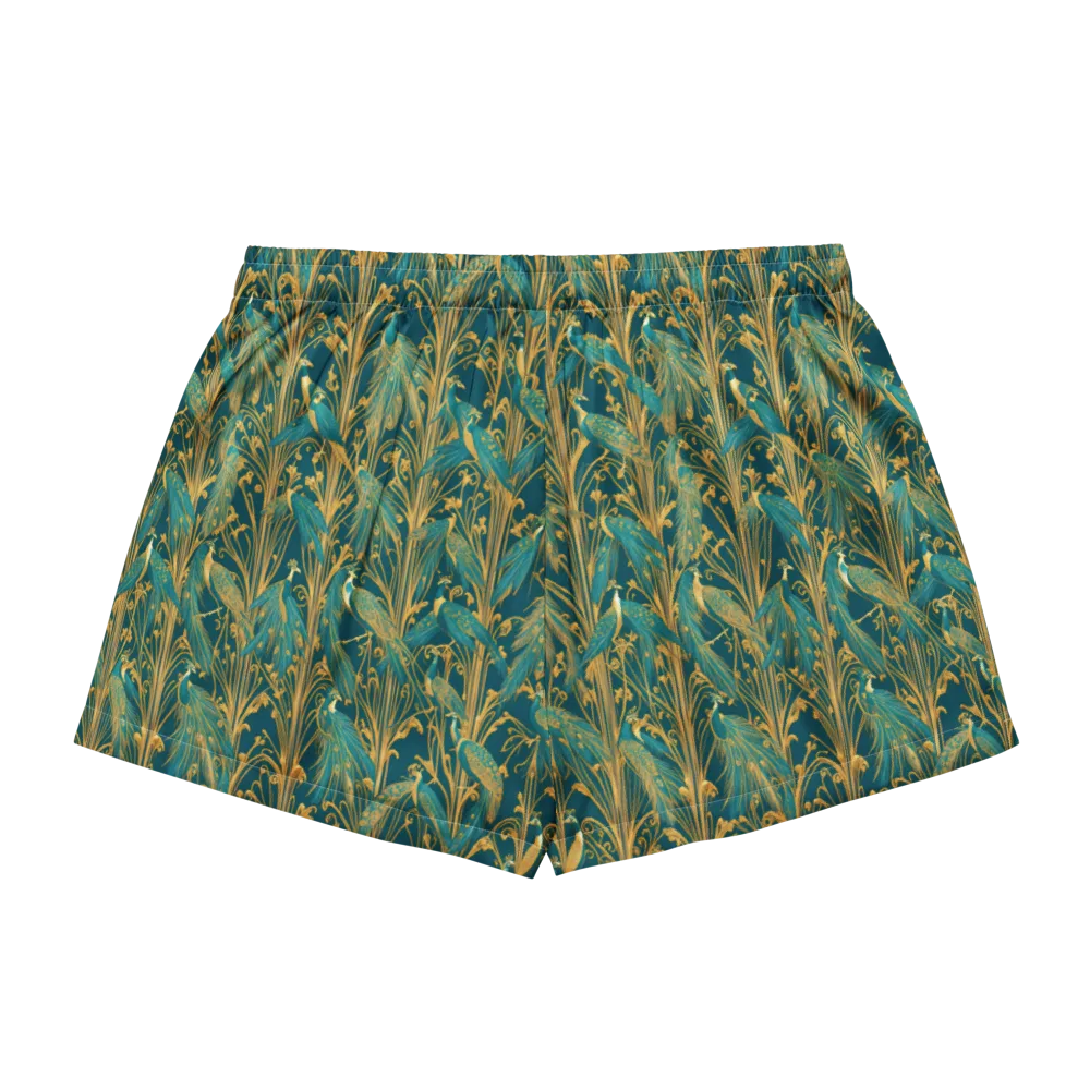 Gilded Peacock on Women's Pajama Shorts — Back