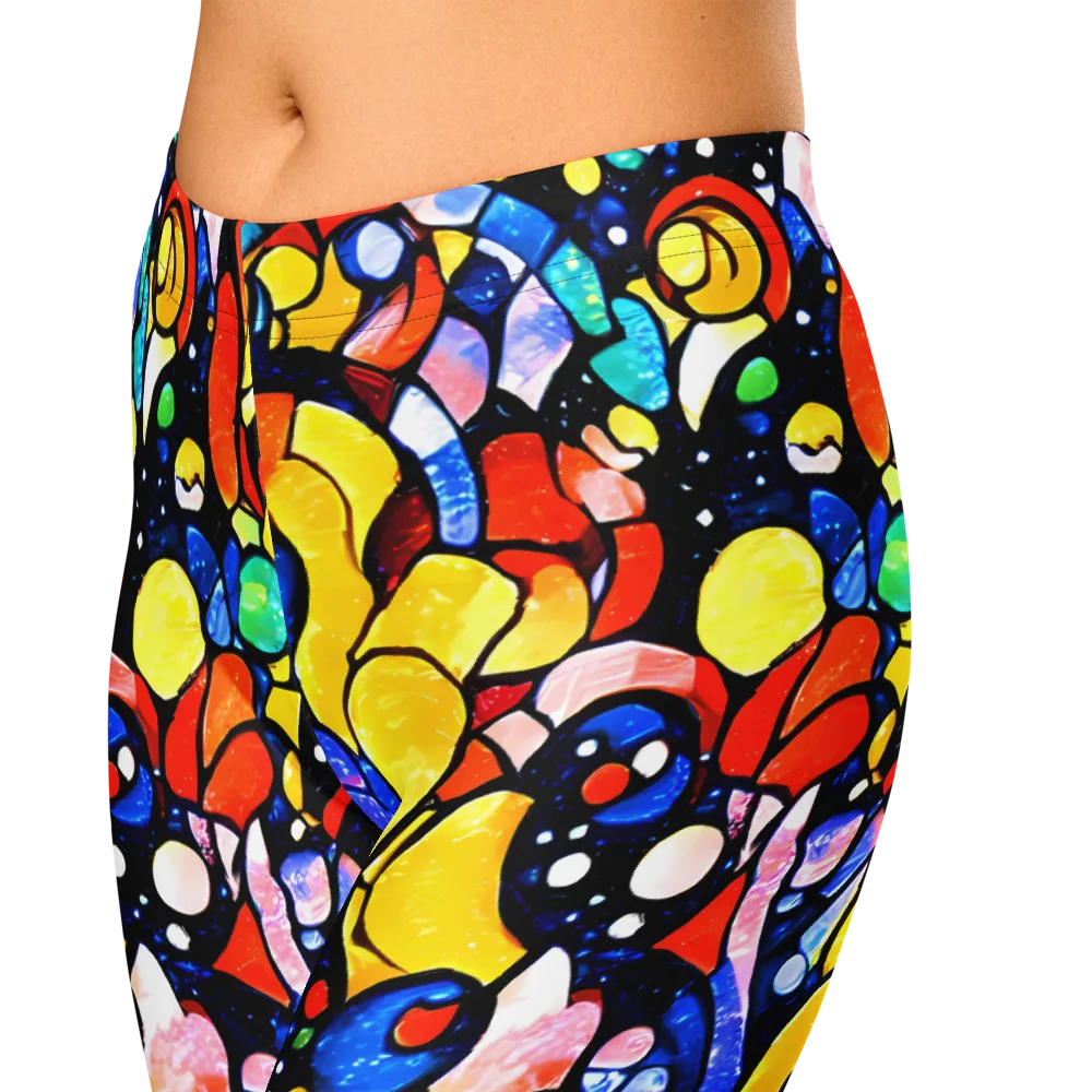 Supernova Symphony on Capri Leggings — Zoomed-in