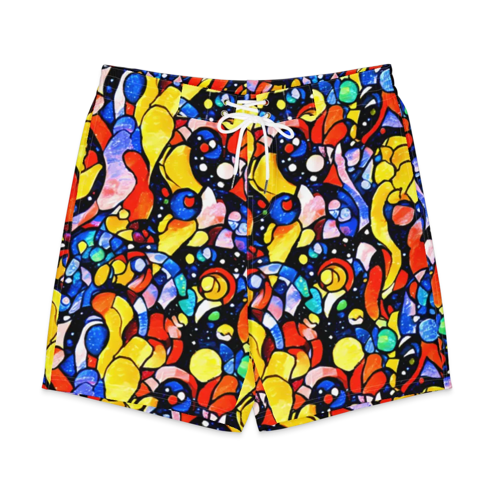 Supernova Symphony on Men's Board Shorts — Front