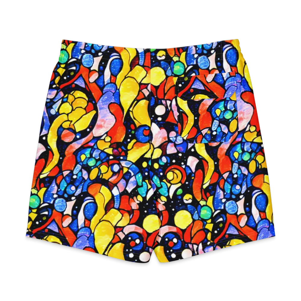 Supernova Symphony on Men's Board Shorts — Back