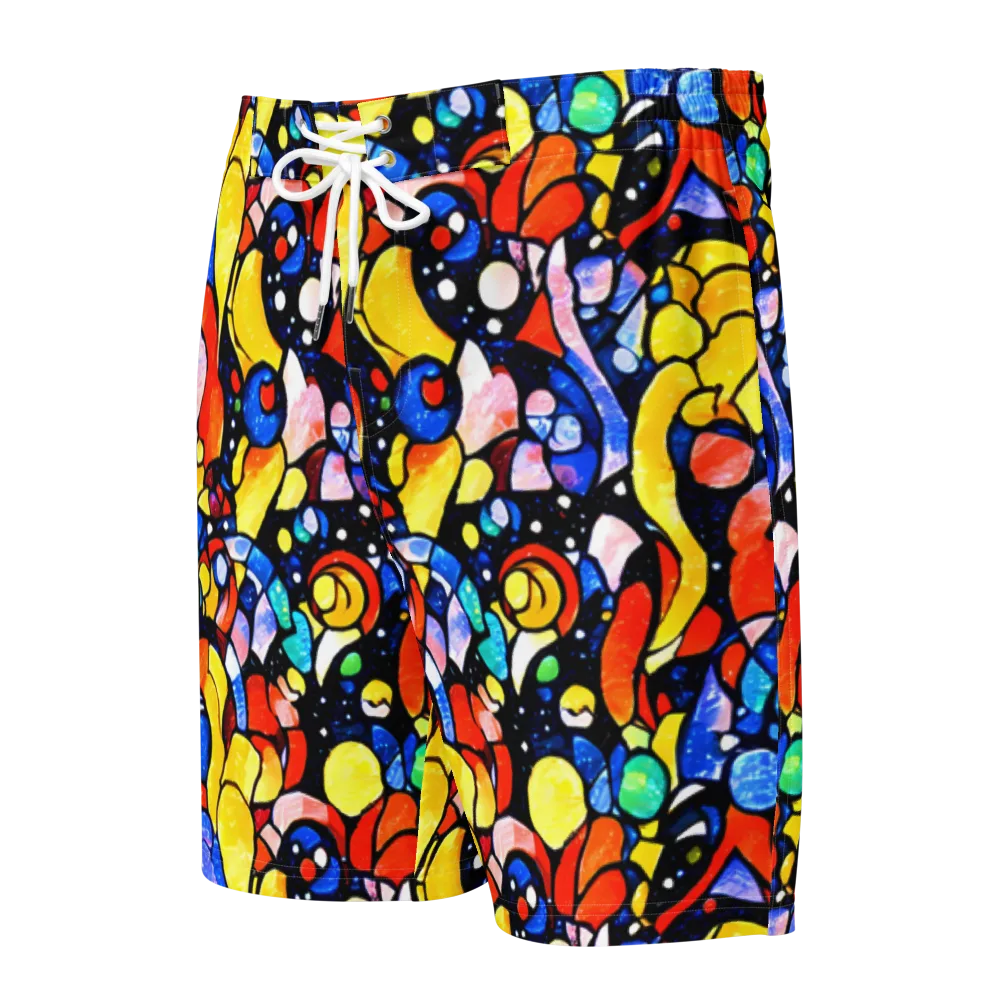 Supernova Symphony on Men's Board Shorts — Front