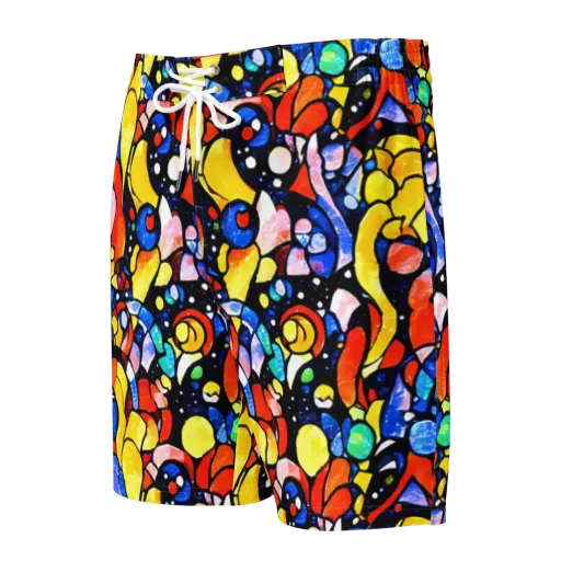 Supernova Symphony on a Men's Board Shorts
