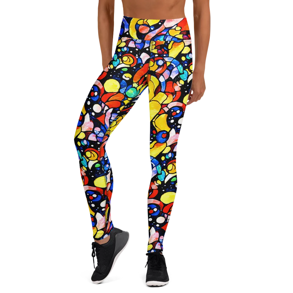 Supernova Symphony on Yoga Leggings — Front