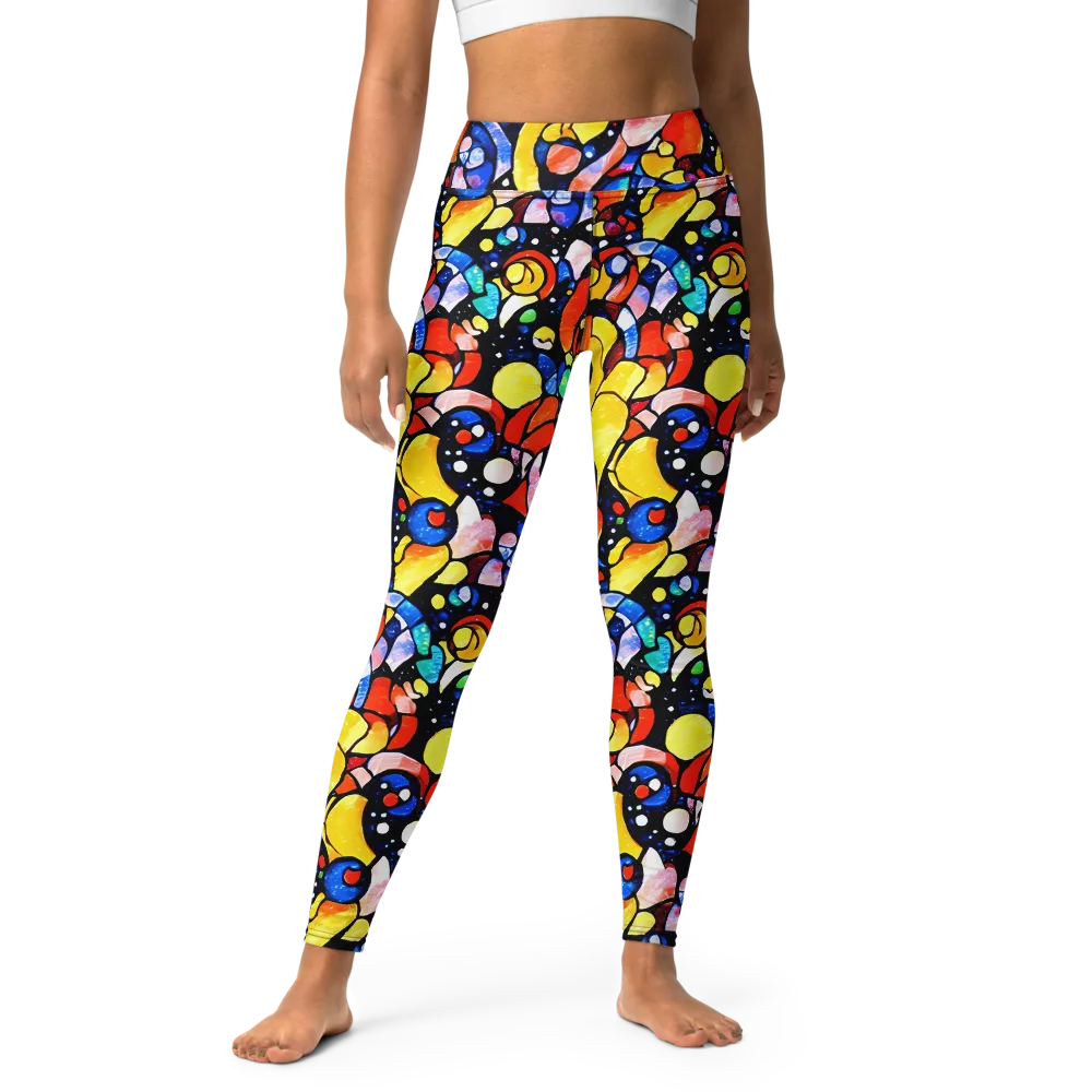 Supernova Symphony on Yoga Leggings — Front