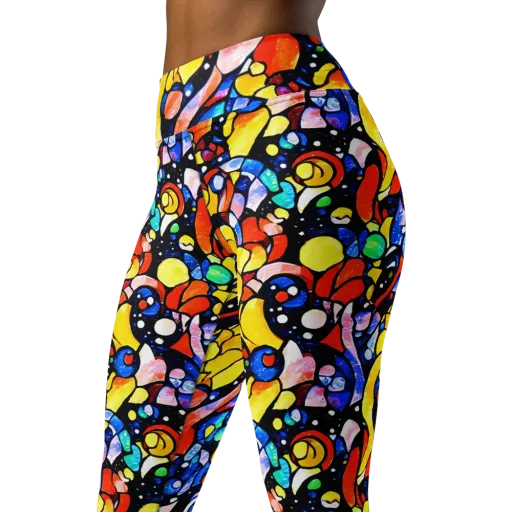 Supernova Symphony on a Yoga Leggings