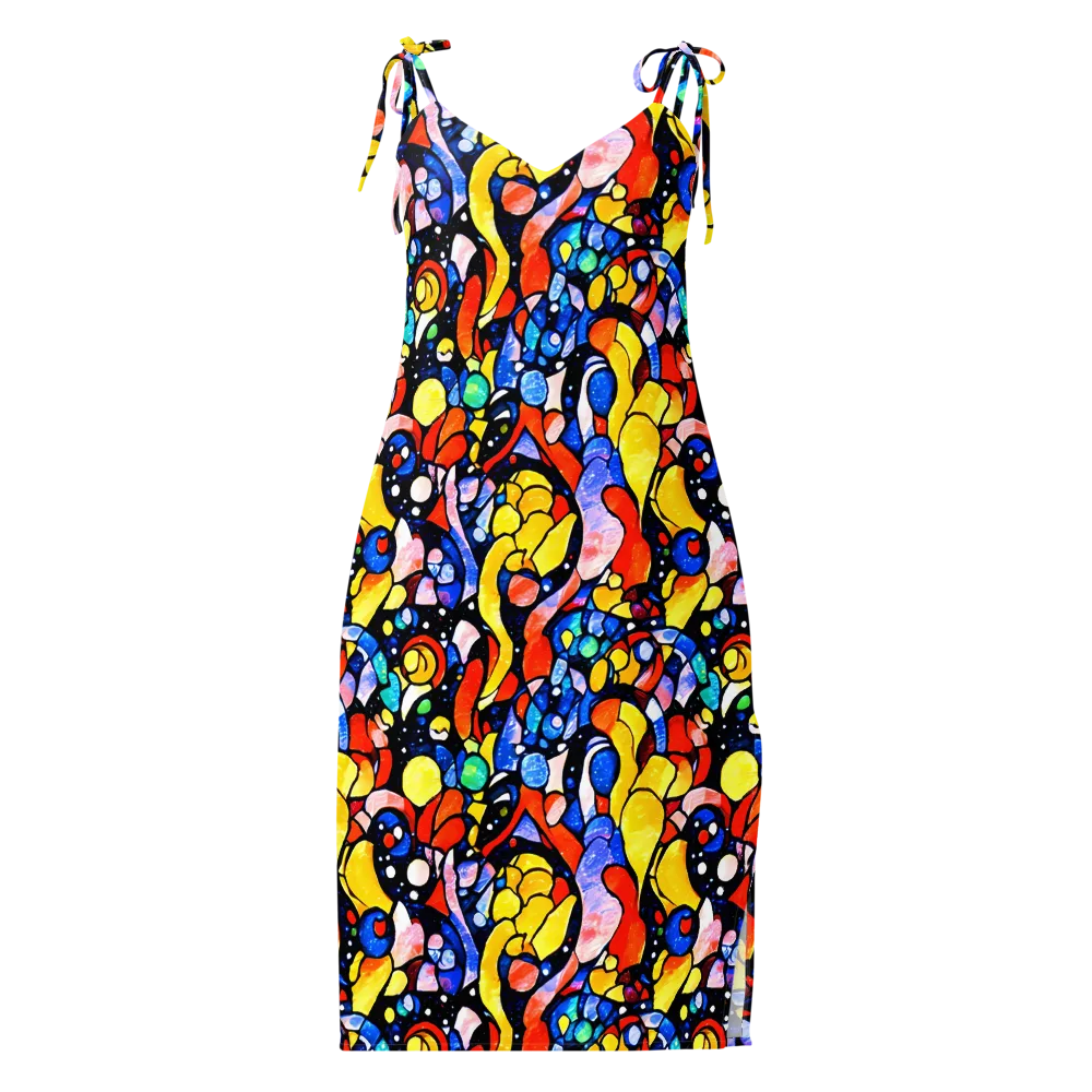 Supernova Symphony on Slip Dress — Front