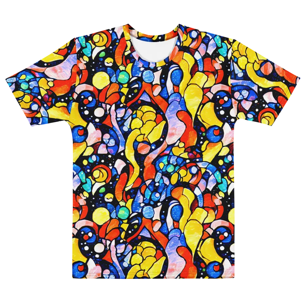 Supernova Symphony on Men's Cotton Crew Neck T-Shirt — Front